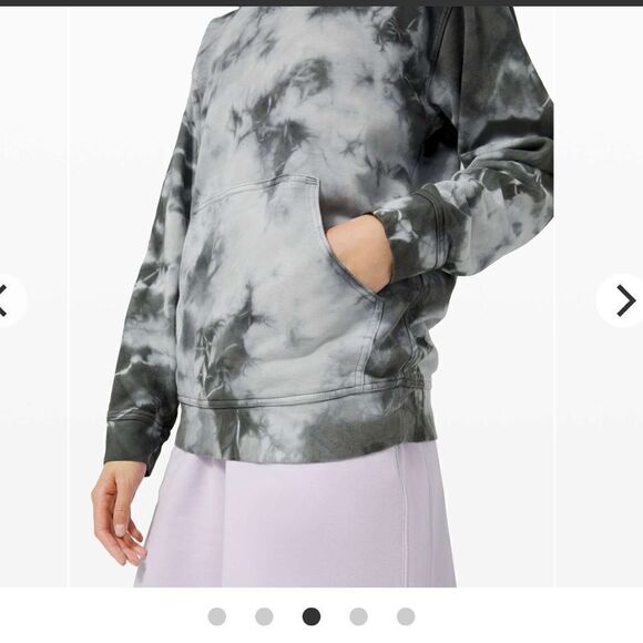 EUC Lululemon All Yours Hoodie earth dye stone gray 6 sweatshirt - Picture 1 of 9